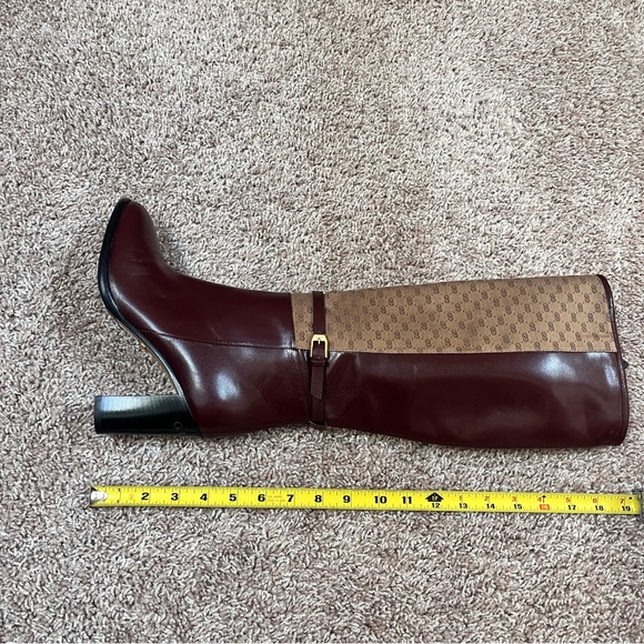 Gucci Quentin Microguccissima GG Tall Boot - IT 38 - Picture 14 of 14